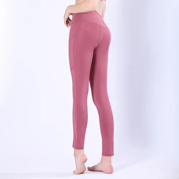 De Vânzare la cald Yoga Pantaloni Femei Colanti Pentru Fitness Nailon de Înaltă Talie Pantaloni Lungi Femei Hip Push-UP Dresuri Femei Îmbrăcăminte Sport
