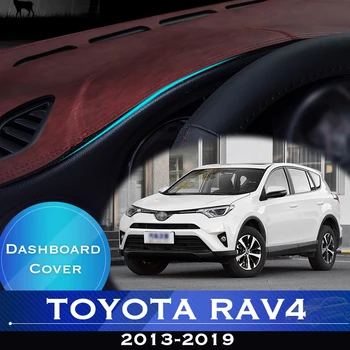 Pentru Toyota Rav4 XA40 2013~2019 RAV 4 40 tabloul de Bord Masina a Evita Lumina Pad Instrument Platforma Birou Cover din Piele Anti-Alunecare Mat