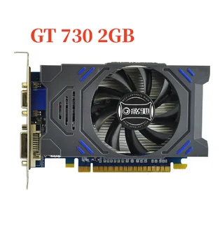 GT 730 2GB placa Grafica Pcie X8 2.0 DDR3 64 BIT PC Desktop de Calculator placa Video Compatibil HDMI+VGA+DVI-D, Display Card