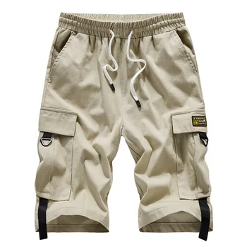Pantaloni Scurți pentru bărbați Cald 2023 Casual de Vara de Bumbac Stil de Moda Buzunare Short Bermuda Mascul Talie Elastic Jogger pantaloni Scurți pentru Plus Dimensiune 8XL
