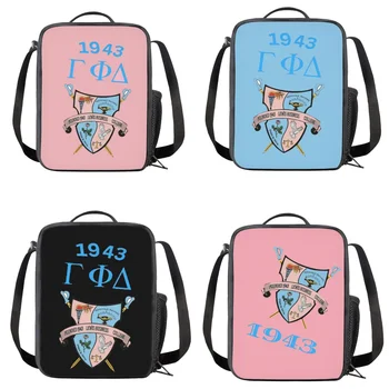 BELIDOME Gamma Phi Delta Femei Caseta de Prânz Recipiente Portabile Lunchbags pentru Școală Izolate Gradinita de Copii Saci Prânz