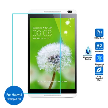 Pentru Huawei Mediapad M1 8.0 Temperat Pahar Ecran Protector 2.5 9h de Siguranță Folie de Protecție pe 3G S8-301u S8-301LM S8-301L S8-306L