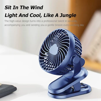 Portabil Reglabil Clip-on Fan Liniștită USB Masă Ventilator 3 Viteze Reglabile Birou Cooler Ventilator de Călătorie în aer liber pentru Dormitor Cărucior
