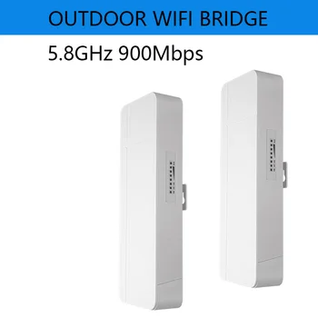 900Mbps Wifi Bridge 5.8 G Wireless AP Router în aer liber 5 KM de Punctul de Acces Router Cu Acoperire WiFi