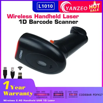 Yanzeo L1010 Wireless 2.4 G Portabile USB Cod 39 93 1D Laser Scanner de coduri de Bare Inventar Supermarket, Depozit, Magazin