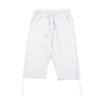 Oameni simpli pantaloni Scurți Subțire îmbrăcat Piele-atinge de Vară pentru Bărbați Lenjerie de pat din Bumbac Pantaloni