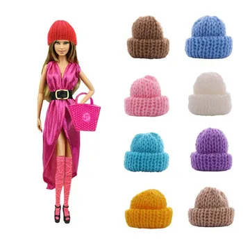 5Pcs Aleatoare Barbie Papusa Pălărie Tricot Capac Drăguț articole pentru acoperirea capului Pentru Barbie Papusa Accesorii Pentru Generația Noastră Cadou Copil Rusia DIY Jucărie