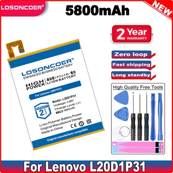 LOSONCOER 5800mAh L20D1P31 Baterie Pentru Tableta LENOVO Baterie