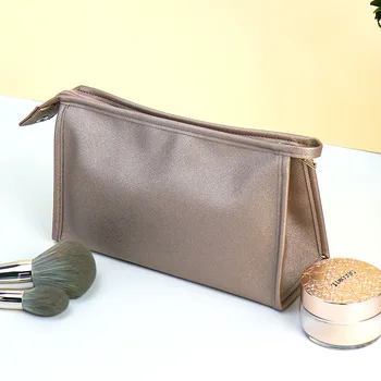 Noua culoare solidă sac de cosmetice de mare capacitate de mare valoare simplă depozitare sac de mână, sac de cosmetice doamnelor portabil spălați sac