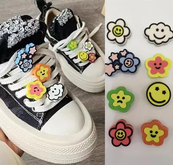 Creative Desene animate Smiley DIY Pantofi Cataramă Ornamente Bărbați Femei Copil Șiret Catarama Decorativa af1 Șiret Accesorii