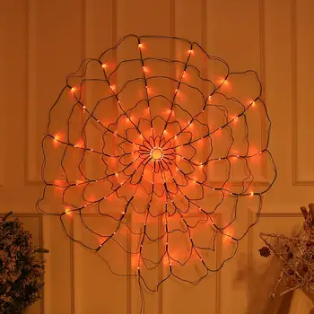 96 Led-uri 8 Moduri Clipește LED de economisire a Energiei Lumina Păianjen Halloween Decorative Lumina cu Telecomanda Set Consumabile Partid