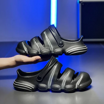 2023 New Sosire de Vară pentru Bărbați Pantofi pentru Bărbați Papuci de casă Respirabil Non-alunecare de sex Masculin Grădină, Pantofi Casual, Sandale de Plaja