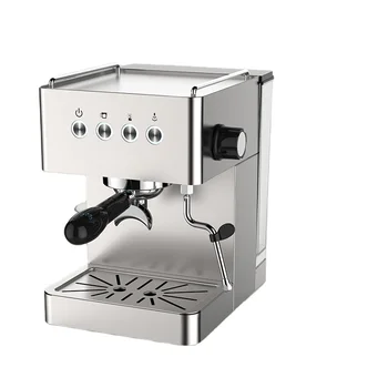 Argint Mașină de Espresso Acasa Espresso Filtru de aparat de cafea cu rasnita