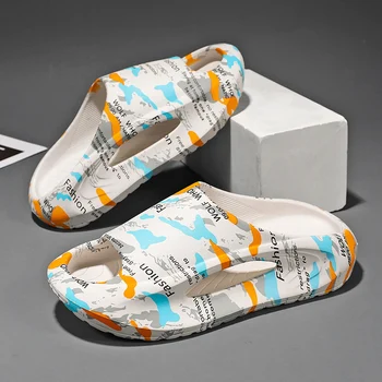 2023 Noi de Vara Barbati Papuci Fund Gros Anti-alunecare Designer de Diapozitive Bărbați Moale EVA Platforma de Papuci pentru Femei Casual Pantofi de Plaja