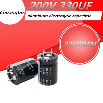 2-10buc 200V330UF 22x30MM Aluminiu Electrolitic Condensator 200V 330UF 22*30MM
