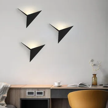 Minimalist Modern Triunghi LED Lămpi de Perete 3W Impermeabil în aer liber, Lămpi de Perete Nordic Interioară de Perete de Lumină Pentru Culoar Living Decorul Camerei