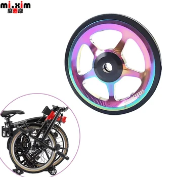 2 buc/lot Usoare din Aliaj Ușor Roata colorate Easywheel Montați Șurubul Pentru Pliere Biciclete Piese pentru BXM Bicicleta