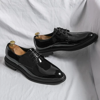 Brand de lux Pantofi pentru Bărbați 2023 Nou Piele italiană Formale Pantofi de Moda a Subliniat Rochie Pantofi de Lucru Petrecerea de Nunta de sex Masculin Pantofi Oxford