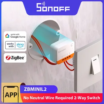 SONOFF ZBMINIL2 Extreme ZigBee Comutator Fără Fir Neutru Necesare Smart Home de Două-Mod de Control eWeLink Alexa Google Echo Zigbee Hub-uri