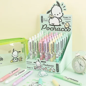 Originale Sanrio Serie Pochacco Push-Acțiune Pix Cu Gel Fete Adorabil Semnătura Pen Elevi Cadouri Frumoase Pentru Copii Frumos Pixuri