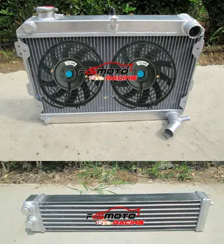 Radiator din aluminiu + Răcitorului de Ulei + Fani Pentru Mazda RX7 RX 7 Seria 1 2 3 S1 S2 S3 SA de FB 1979-1985 1980 1981 1982 1983 1984 MT