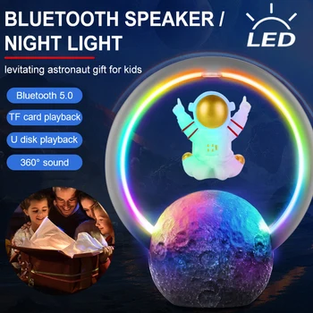 2023 Maglev Astronaut Bluetooth Difuzor Subwoofer LED Lumina de Noapte Ornament Ziua de nastere Cadou de Nuntă Pentru Acasă Decorare Dormitor