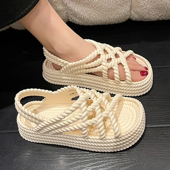 Femei Vara Sandale de Moda 2023 Stil Nou Versiunea coreeană Tendință Simplu și Versatil, Confortabil în aer Liber, Plajă Unică Pantofi