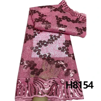 HFX Africa cele mai recente dantela Tesatura 2023 înaltă calitate dantela material Nigeria franceză paiete dantelă tesatura rochie de mireasa de cusut