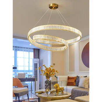 Lumina LED-uri Lampă de Pandantiv Art Candelabru Living Postmodern cristal de lux dormitorul Principal Nordic simplu atmosfera 2022 noi