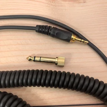 10buc Căști Cablu Pentru HDJ-1000 Căști de Primăvară Sârmă de Metal Jack pentru Căști Fir 4mm 3 Cablu de Bază