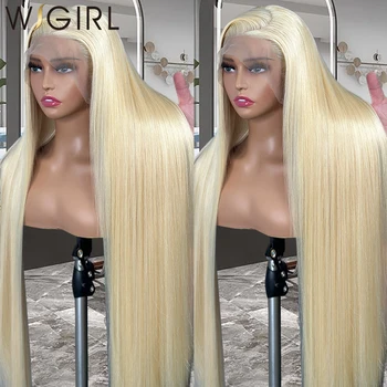 Wigirl Brazilian 30 40 inch Miere Blonda 13x4 Dantelă Față Peruci Par Uman 613 Os Direct 13x6 Dantela Frontal Peruca Pentru Femei Remy