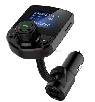 prin DHL sau Fedex 50pcs Masina noua Transmițător FM Bluetooth 3.1 Un Incarcator de Masina USB Port AUX Ecran LCD, Mp3 Player, Telefon Handsfree bt52