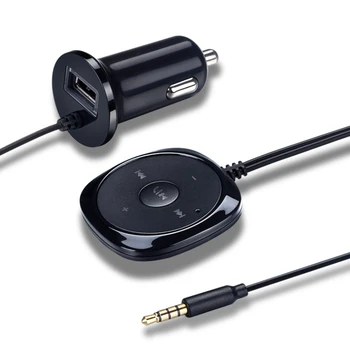 Car Kit Bluetooth Wireless Receptor Audio pentru apeluri Hands-Free Sprijin AUX Muzică de Streaming USB Încărcător Auto Electronice Auto