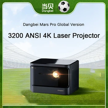 Dangbei Mars Pro Proiector 4K cu Laser Proiector 3200ANSI Lumen cu 128GB de Memorie 3D Activi Wifi Smart TV Video Home Theater Cinema