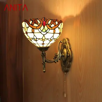 TEMAR Moderne Tiffany Lampă de Perete LED-uri în Interiorul Creative Tranșee Sticlă Lumina pentru Casa Living Dormitor Hol