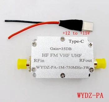 1M-750M 3W HF FM VHF UHF FM Transmițător de Bandă largă RF Putere Amplificator de unde Scurte Amplificator de Putere cu Coajă