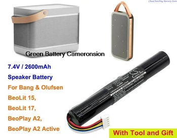 2600mAh Difuzor Baterie J406/ICR18650NH-2S pentru Bang&Olufsen BeoLit 15, BeoLit 17, BeoPlay A2, BeoPlay A2 Activ