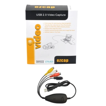 T5EE Ezcap172 USB Video Grabber Captura Convertor Adaptor Video VHS Recorder DVD, camera Video pentru Windows 10 Sisteme de