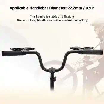 Biciclete de munte Ghidon 25.4 mm Diametru 580mm Extra Lungi Ghidon Aliaj de Aluminiu Pliere Biciclete Rutier Riser Bar