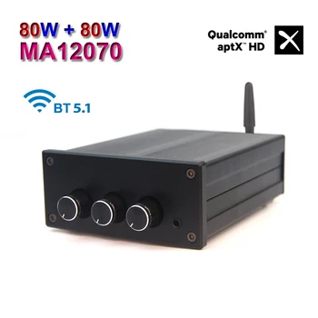 Bluetooth Amplificator Infineon MA12070 Tpa3116D2 Audio Digital Power Amp QCC3031 APTX-HD Difuzoare HiFi Stereo Class D 2.0