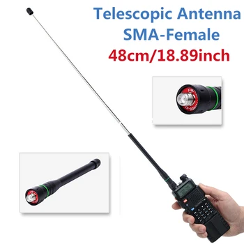 2 buc ABBREE AR-775 Telescopic SMA-de sex Feminin VHF/UHF Antena cu castig Mare Pentru Baofeng UV-XR UV-9R PLUS BF-888S Ham Radio Walkie Talkie