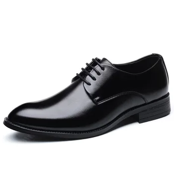 Nouă Bărbați Pantofi Rochie De Designer Birou De Afaceri Dantela-Up Mocasini Casual Office De Conducere Pantofi Plat Om De Partid Din Piele Pantofi De Nunta
