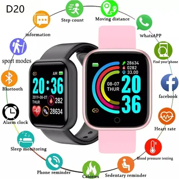 D20 y68 Ceasuri Inteligente Electronice de Sport Smartwatch Tracker de Fitness Pentru Android Smartphone-IP67 rezistent la apa Ceasul