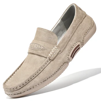 2023 Nou Casual Din Piele Pantofi Barbati Brand De Lux De Înaltă Calitate, Piele Intoarsa Mocasini Mocasini Confortabile Plus Dimensiune Non-Alunecare De Conducere Pantofi