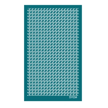 Frunze Geometrice Ecran de Mătase Matritele pentru Lut Reutilizabile Silkscreen de Imprimare pentru DIY Imprimare pe Zgura de Bijuterii Cercei Decor