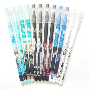 Tokyo Răzbunătorul Pen Anime Magazin de Papetărie Pix cu Gel Negru 12buc/cutie Kawaii Pen Școală Suppli Pen