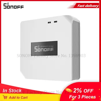SONOFF RF BridgeR2 433 Smart Hub Converti 433MHz RF de la Distanță pentru a App prin wi-fi, Smart Home Automation Lucreze pentru Google, Acasă Alexa