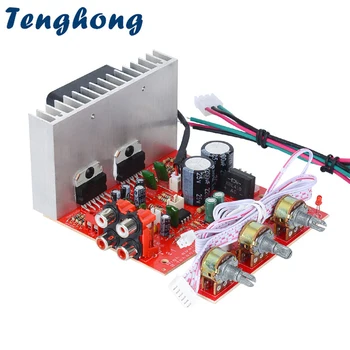 Tenghong 60WX3 Subwoofer Amplificator de Bord Canal 2.1 Audio Sunet Amplificator Dual AC12-18V Cu Ventilator de Răcire