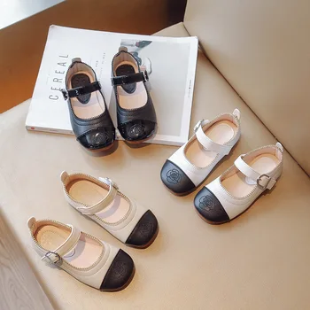 Chaussure Enfant Fille De Primăvară Copii Pantofi De Piele De Moda Coreeană Printesa Pantofi Copii Fund Moale Anti-Alunecare Casual Pantofi Fete