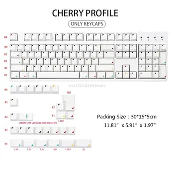 131 Chei Set PBT Tasta Caps DYE-SUB Cires Geometriei Profilului Taste pentru GK61 64 68 87 108 Mecanice Keyboard Keycap